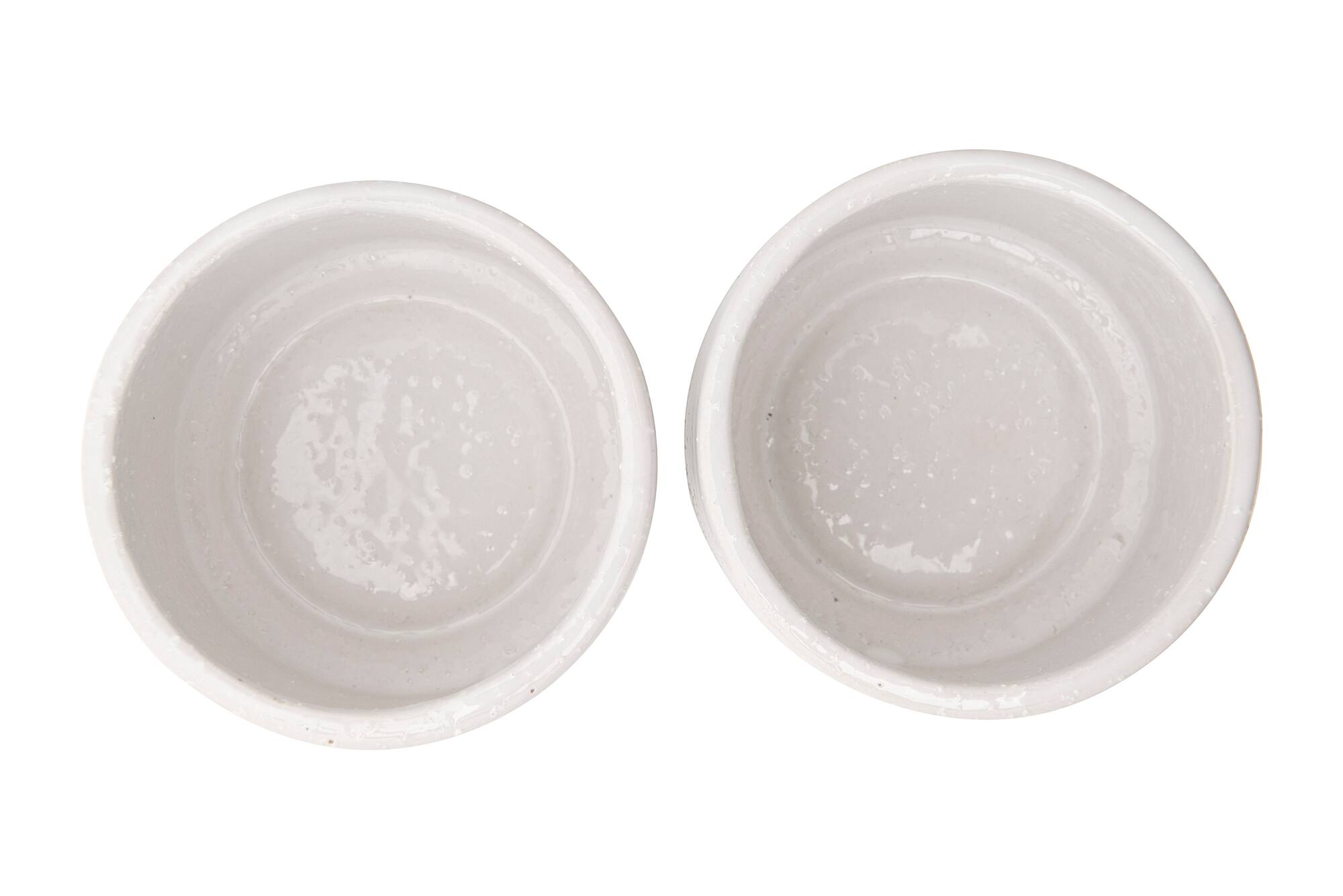 Hello Honey® White Stackable Stoneware Salt & Pepper Pinch Pots with Lid Set